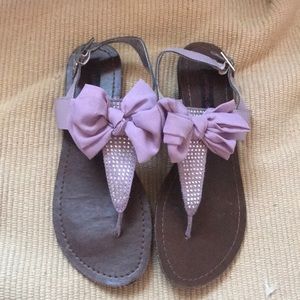 Material Girl Bow Sandals